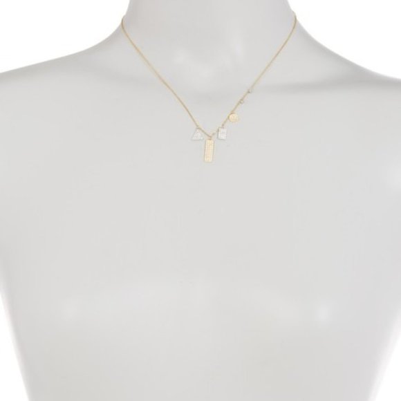 NWT-ADORNIA Gold Plated Sterling Silver Multi Shap - Picture 2 of 2